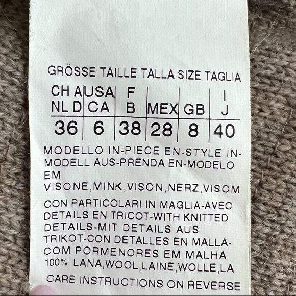 Sale! S'Maxmara mink & wool coat - Picture 10 of 11